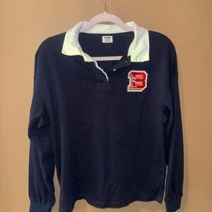 Cotton On, Navy Shirt with Red Letter Patch